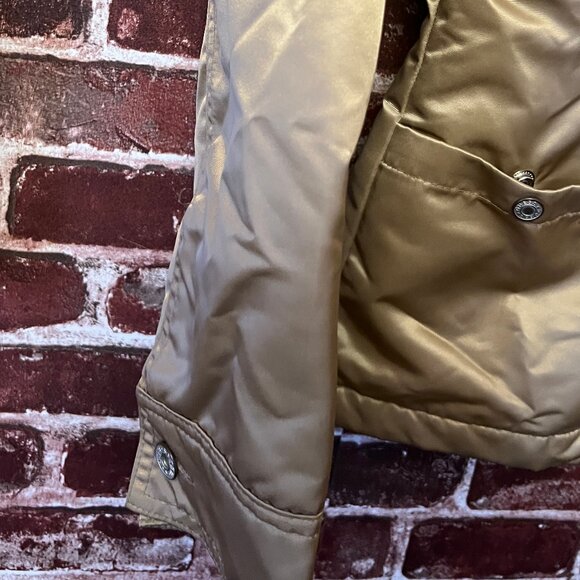 Vintage GUESS JEANS USA Gold Satin Bomber Jacket - Made in Canada - Size S - Picture 8 of 11